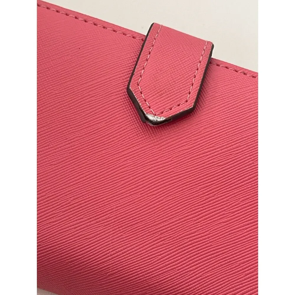 Vintage Anne Klein Horsebit Horse Bit Pink Bi Fold Ladies Wallet 5.5